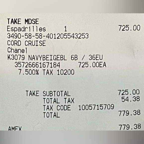 Chanel espadrilles worn once navy black tan authentic size 36 leather - Picture 6 of 6